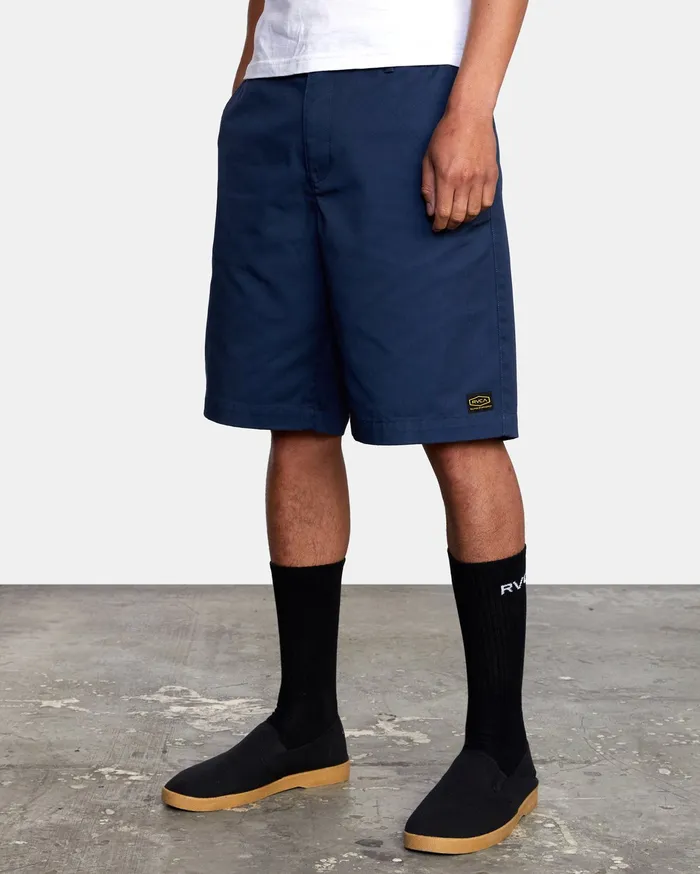 RVCA Mens Shorts Americana Walkshorts 22034 Moody Blue Mdy Cheap On Sale