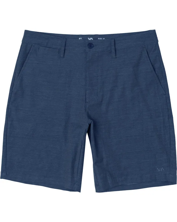 RVCA Mens Shorts Back In 19034 Hybrid Short Denim Heather Dmh Popular