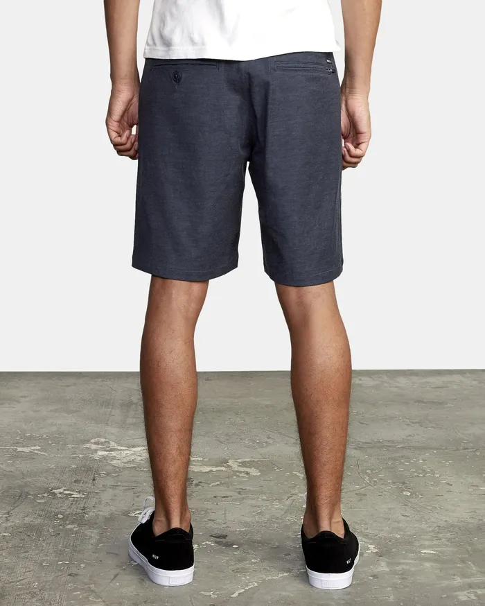 RVCA Mens Shorts Back In 19034 Hybrid Short Denim Heather Dmh Popular