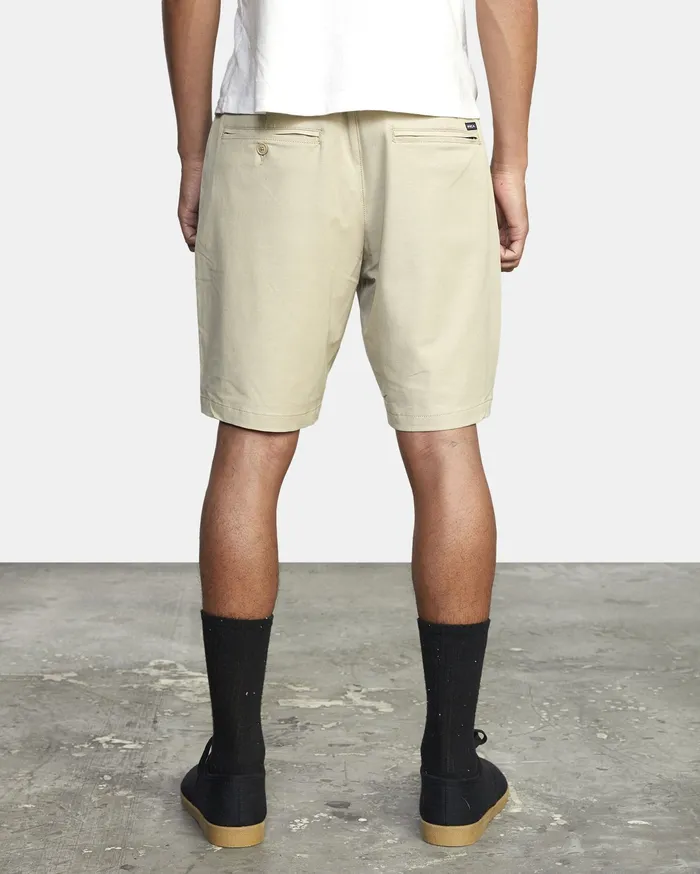 RVCA Mens Shorts Back In Hybrid Shorts 19034 Khaki Kha Near Me