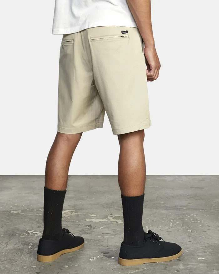 RVCA Mens Shorts Back In Hybrid Shorts 19034 Khaki Kha Near Me