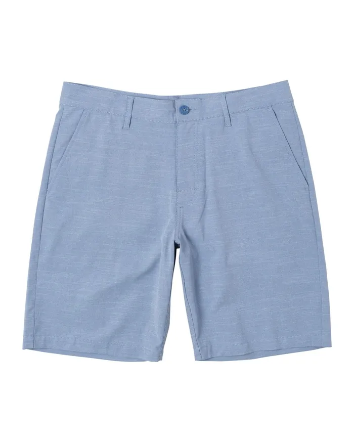 RVCA Mens Shorts Balance Hybrid Shorts 20034 Nautical Blue Nbl On Sale