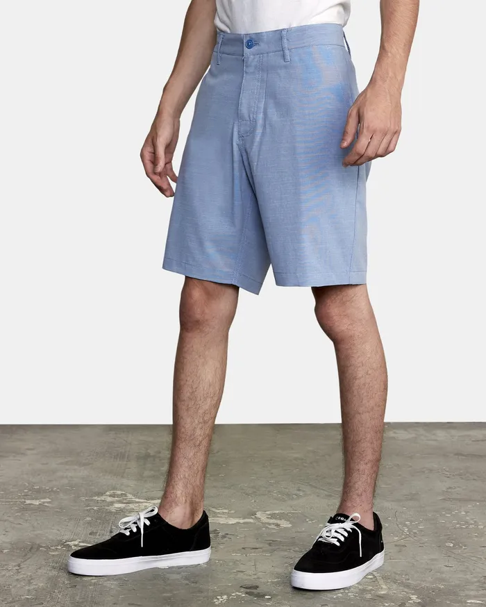 RVCA Mens Shorts Balance Hybrid Shorts 20034 Nautical Blue Nbl On Sale