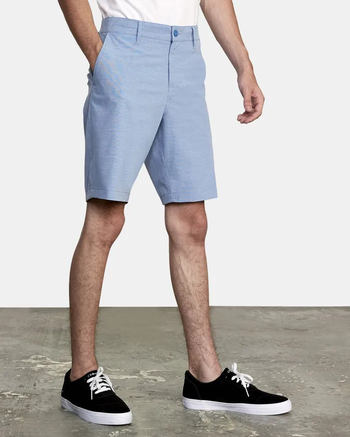 RVCA Mens Shorts Balance Hybrid Shorts 20034 Nautical Blue Nbl On Sale