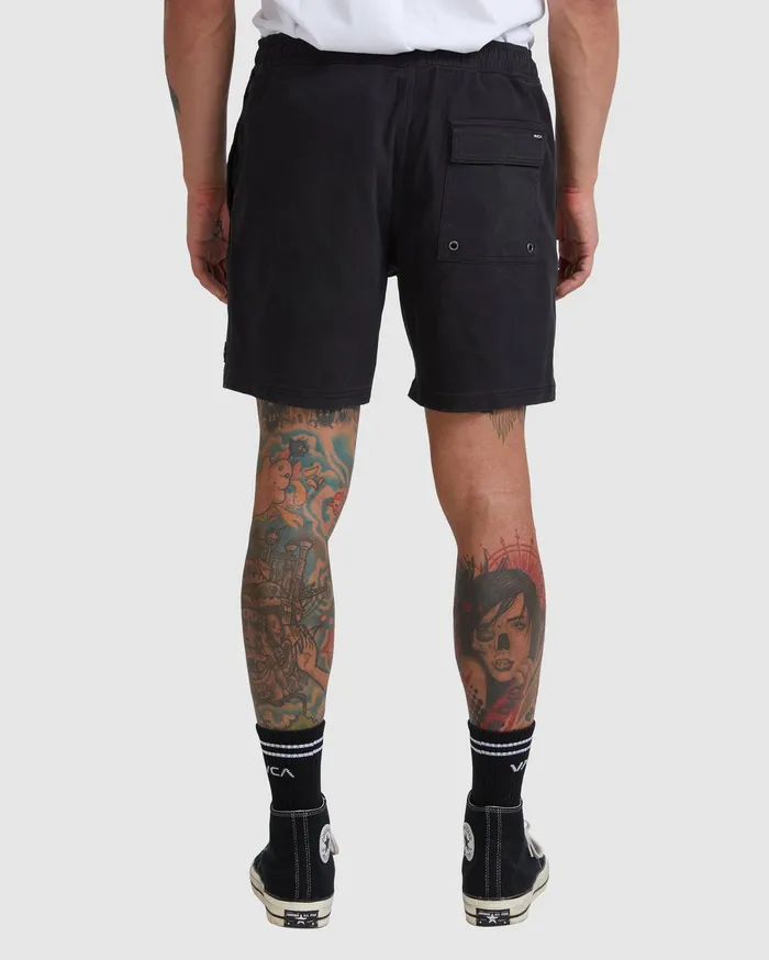 RVCA Mens Shorts Escape Elastic Walkshorts 17034 Black Blk Cheap On Sale