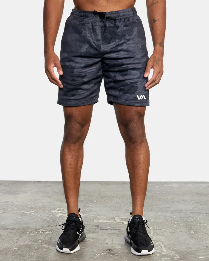 RVCA Mens Shorts Va Mesh Sport Short 17034 Camo Cam Cheap On Sale