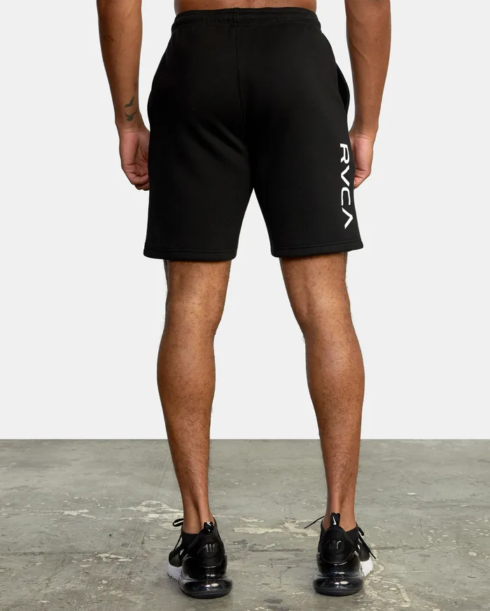 RVCA Mens Shorts Va Sport Iv Sweat Short 19034 Black Blk For Sale