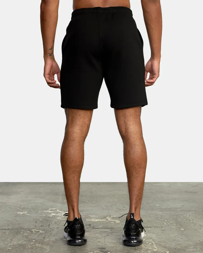 RVCA Mens Shorts Va Sport Iv Sweat Short 19034 Black Multi Bml On Sale
