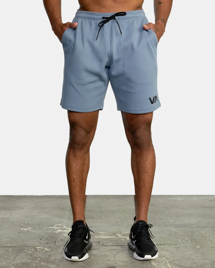 RVCA Mens Shorts Va Sport Iv Sweat Short 19034 Blue Slate Blt Near Me