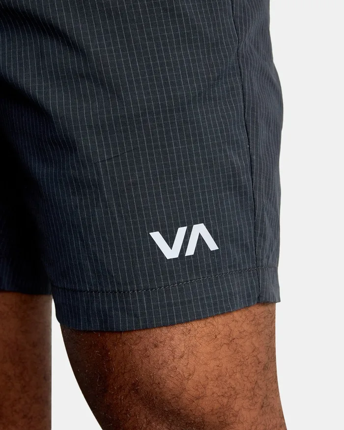 RVCA Mens Shorts Va Sport Spectrum Workout Shorts 18034 Grid Black Slate Kvc2 Online