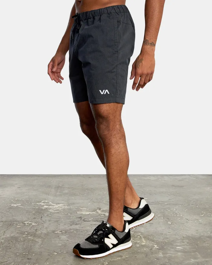 RVCA Mens Shorts Va Sport Spectrum Workout Shorts 18034 Grid Black Slate Kvc2 Online