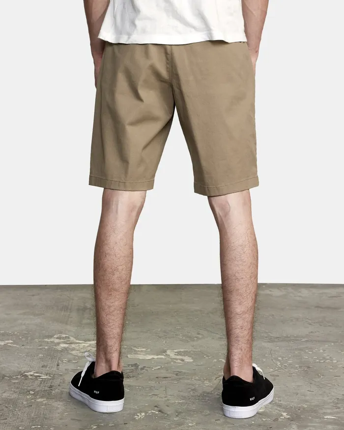 RVCA Mens Shorts WeekEnd 20034 Stretch Shorts Dark Khaki Dkh Casaul