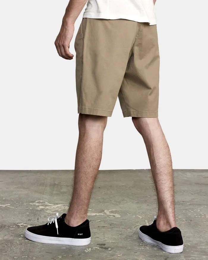 RVCA Mens Shorts WeekEnd 20034 Stretch Shorts Dark Khaki Dkh Casaul