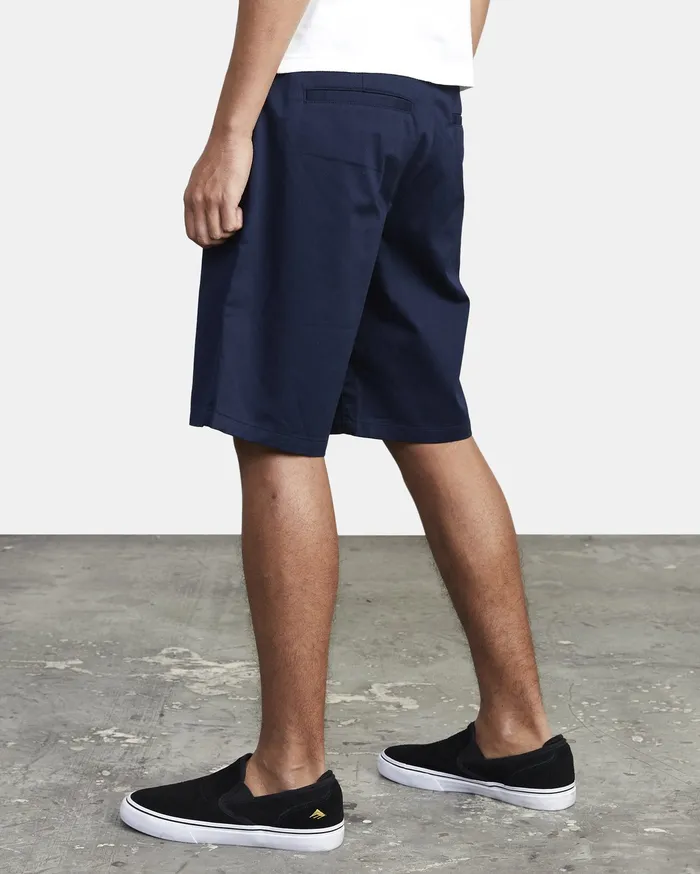 RVCA Mens Shorts Weekend Stretch Walkshorts 20034 Navy Marine Myv Gift 4 You