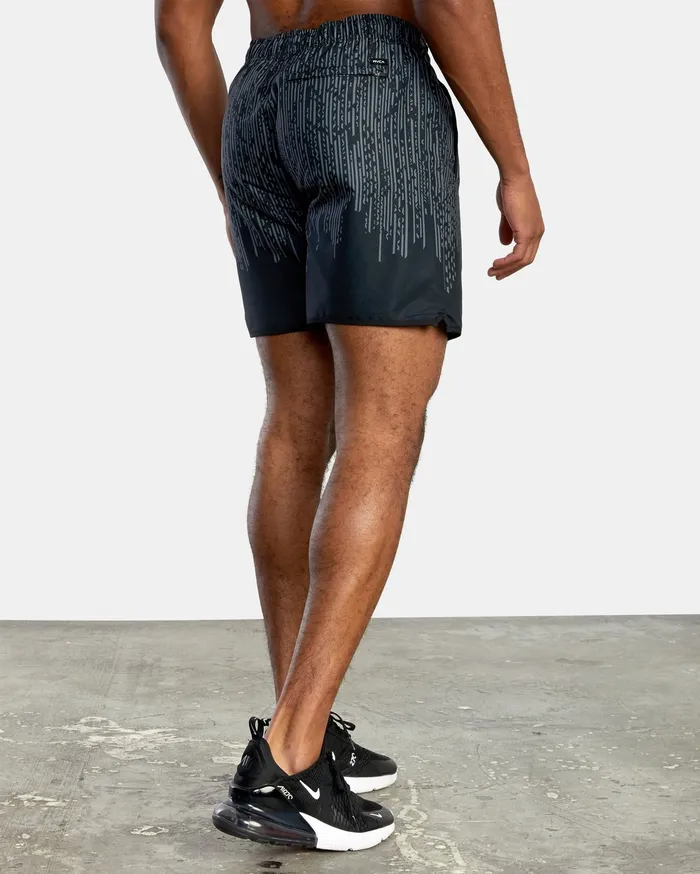 RVCA Mens Shorts Yogger Iv Athletic Shorts 17034 Black Drop Down Kvc4 For Sale