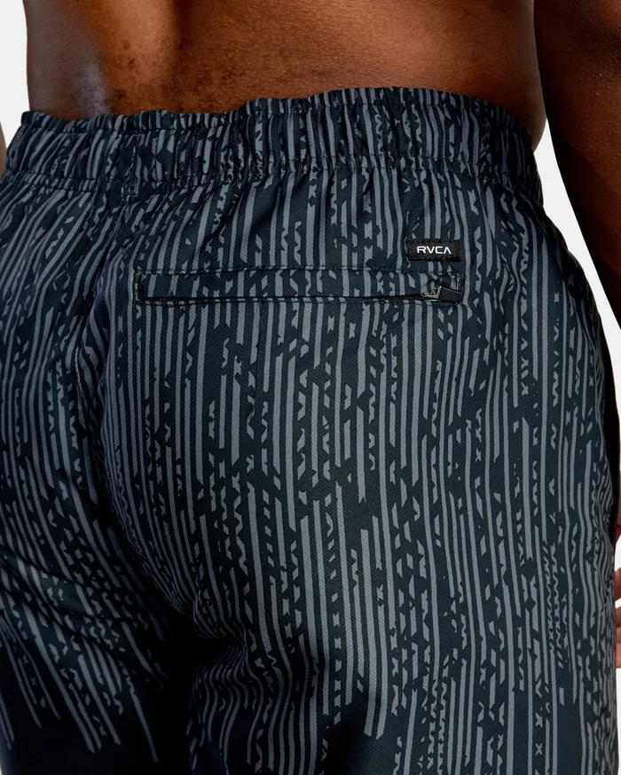 RVCA Mens Shorts Yogger Iv Athletic Shorts 17034 Black Drop Down Kvc4 For Sale