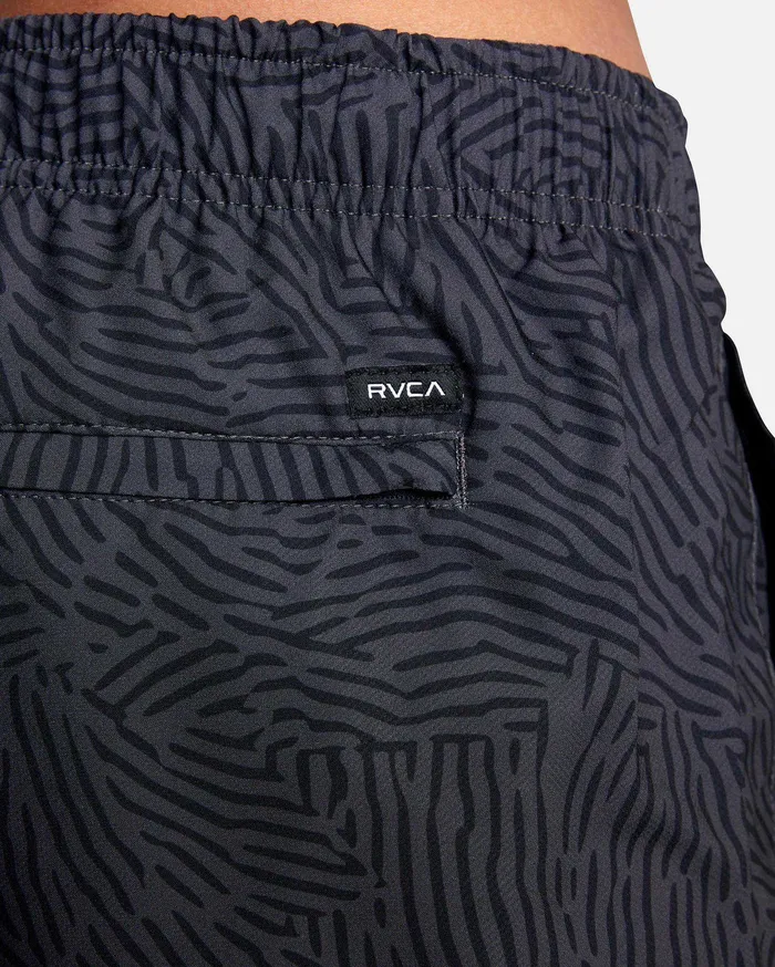 RVCA Mens Shorts Yogger Iv Athletic Shorts 17034 Grey Black Eyb On Sale