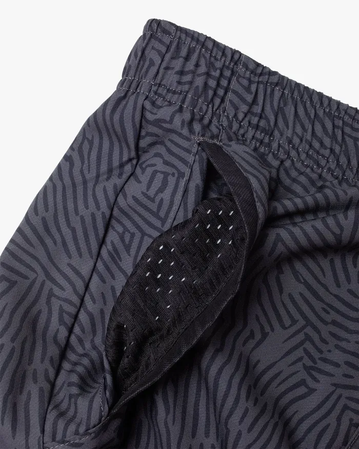 RVCA Mens Shorts Yogger Iv Athletic Shorts 17034 Grey Black Eyb On Sale