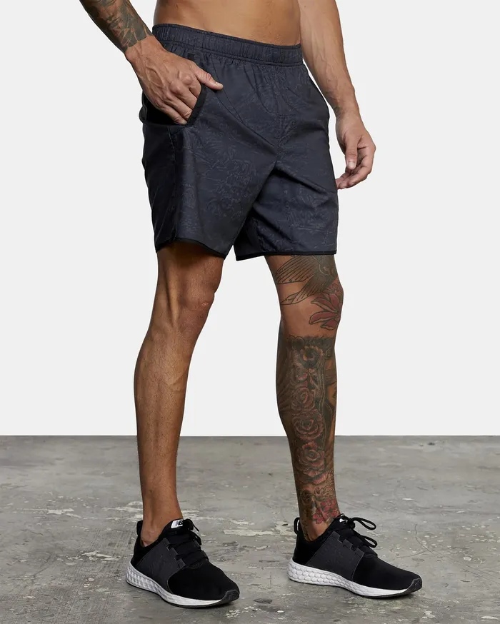 RVCA Mens Shorts Yogger Iv Athletic Shorts 17034 Hawaiian Camo Kvd9 Online