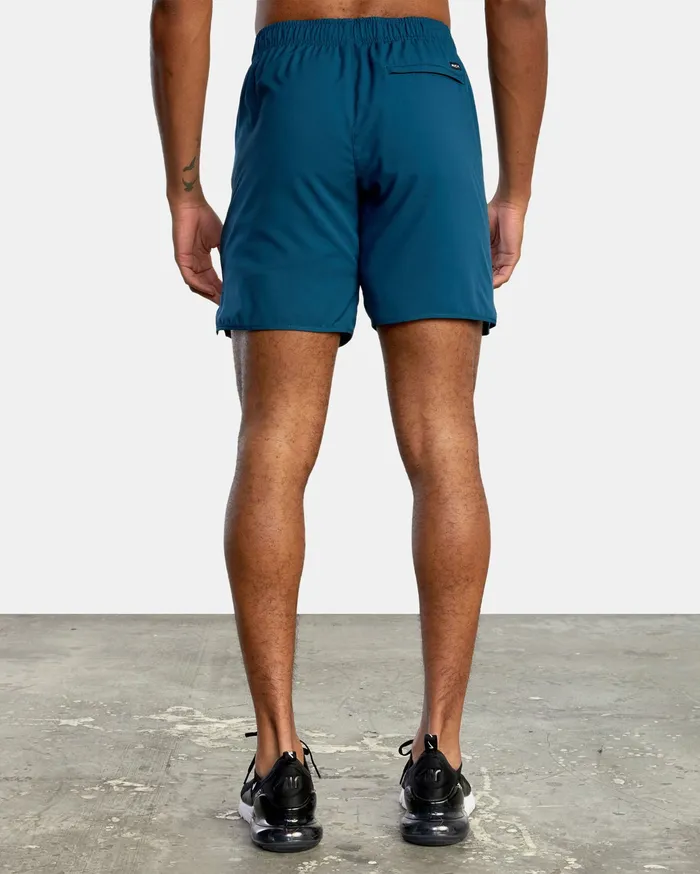 RVCA Mens Shorts Yogger Iv Athletic Shorts 17034 Majolica Blue Bsm0 Online