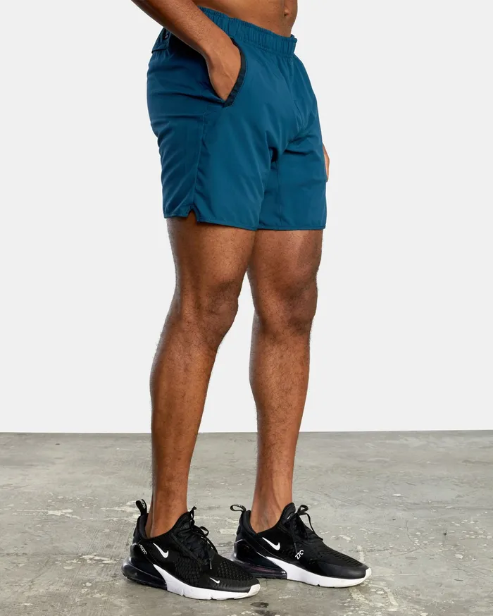 RVCA Mens Shorts Yogger Iv Athletic Shorts 17034 Majolica Blue Bsm0 Online