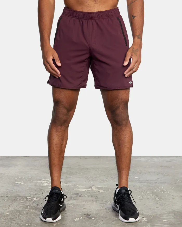 RVCA Mens Shorts Yogger Iv Athletic Shorts 17034 Plum Plm Gift Ideas