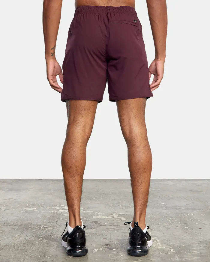 RVCA Mens Shorts Yogger Iv Athletic Shorts 17034 Plum Plm Gift Ideas