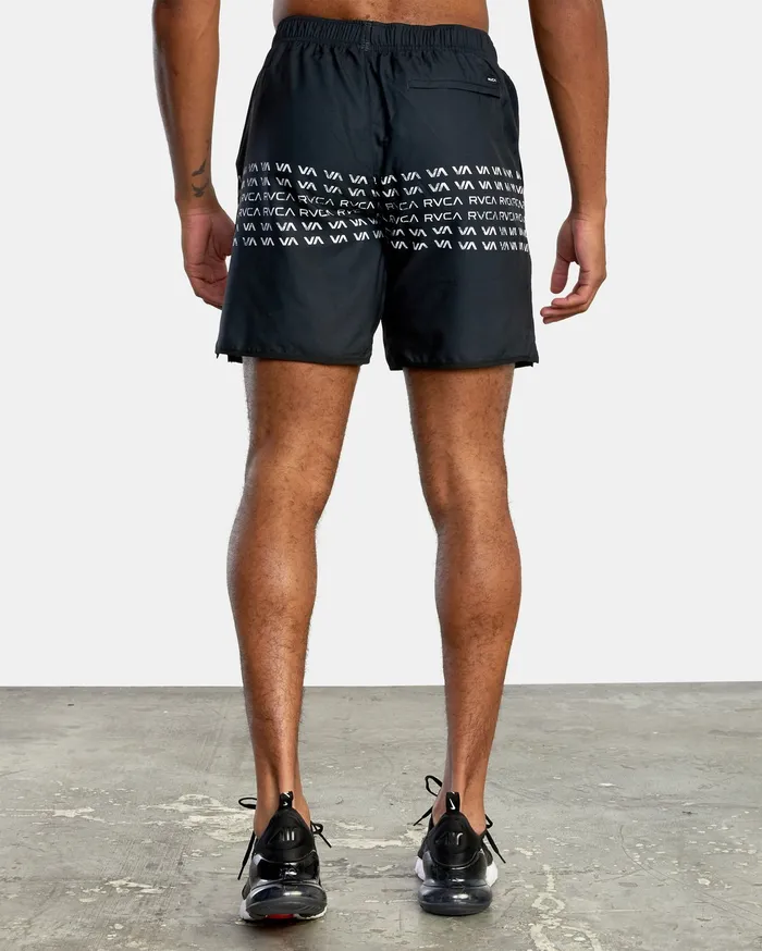 RVCA Mens Shorts Yogger Iv Athletic Shorts 17034 Rvca Wave Black Kvc0 Gift 4 You