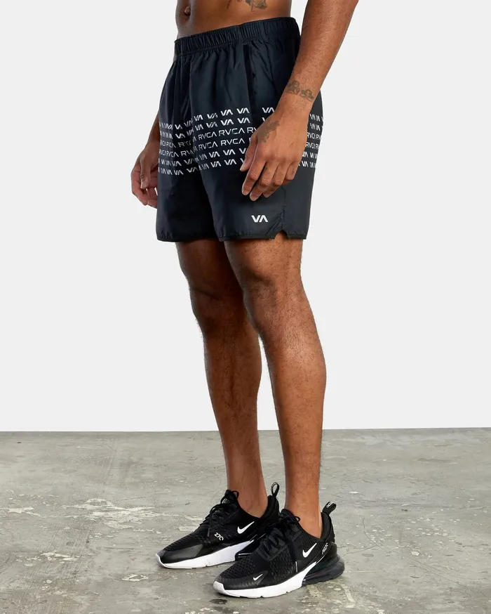 RVCA Mens Shorts Yogger Iv Athletic Shorts 17034 Rvca Wave Black Kvc0 Gift 4 You