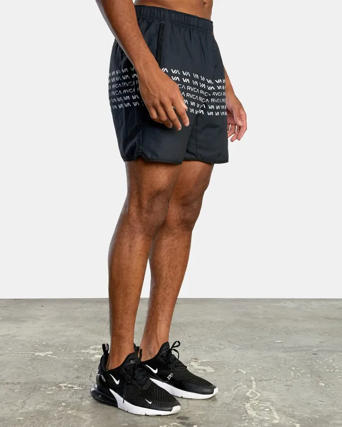 RVCA Mens Shorts Yogger Iv Athletic Shorts 17034 Rvca Wave Black Kvc0 Gift 4 You