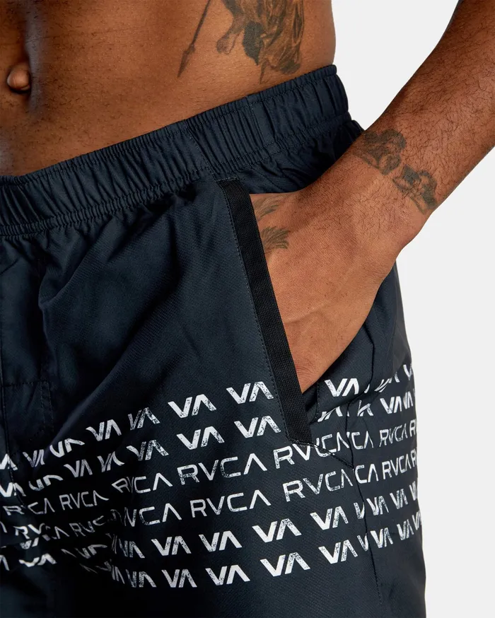 RVCA Mens Shorts Yogger Iv Athletic Shorts 17034 Rvca Wave Black Kvc0 Gift 4 You