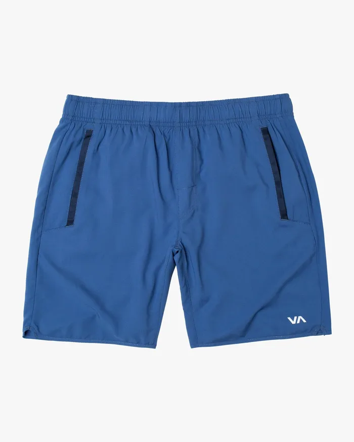 RVCA Mens Shorts Yogger Iv Athletic Shorts 17034 Surplus Blue Suu For Sale