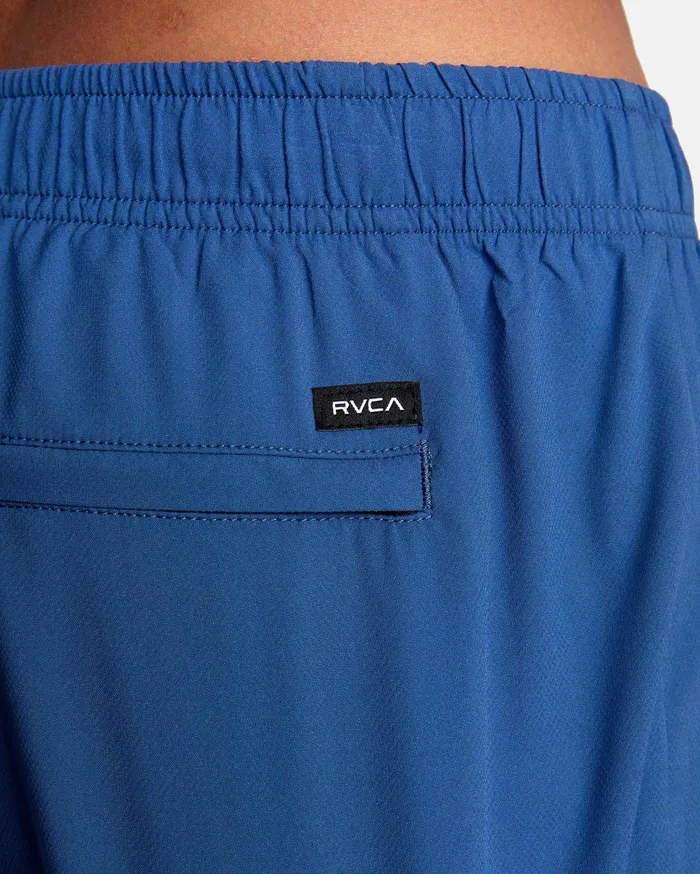 RVCA Mens Shorts Yogger Iv Athletic Shorts 17034 Surplus Blue Suu For Sale