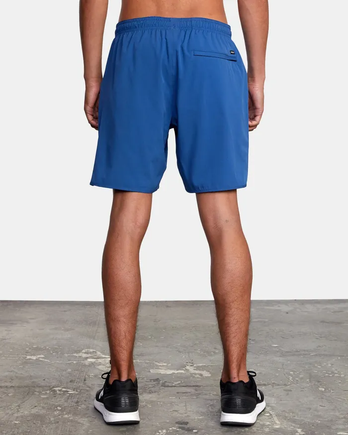 RVCA Mens Shorts Yogger Iv Athletic Shorts 17034 Surplus Blue Suu For Sale