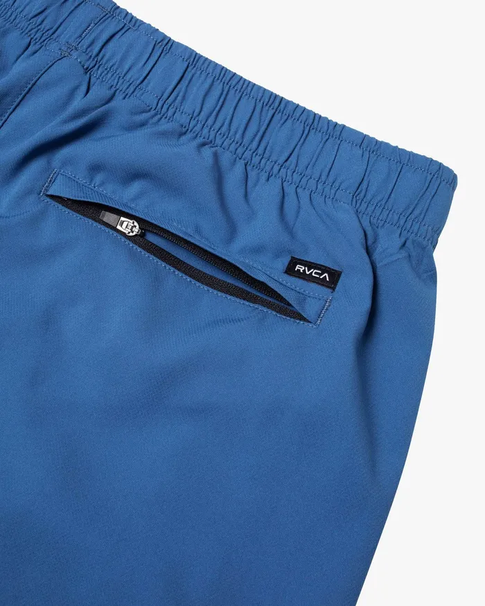 RVCA Mens Shorts Yogger Iv Athletic Shorts 17034 Surplus Blue Suu For Sale