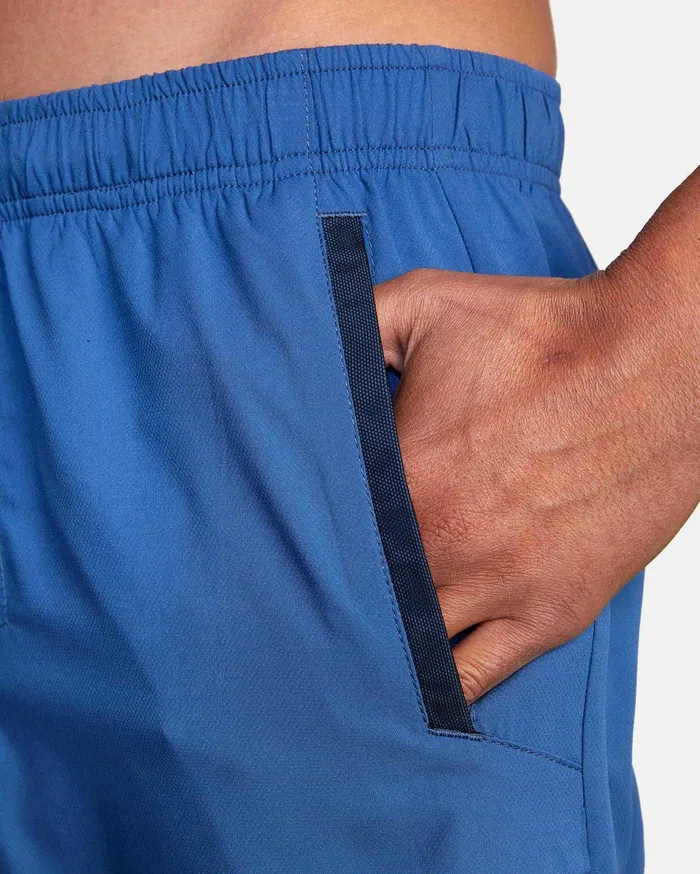 RVCA Mens Shorts Yogger Iv Athletic Shorts 17034 Surplus Blue Suu For Sale