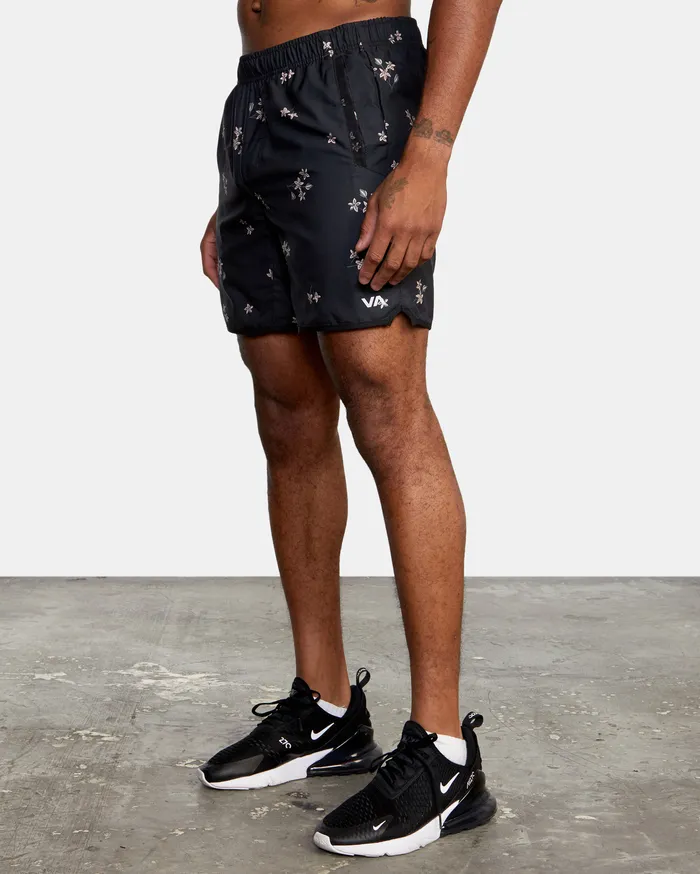 RVCA Mens Shorts Yogger Iv Athletic Shorts 17034 Tossed Dizty Floral Kvc6 Casaul