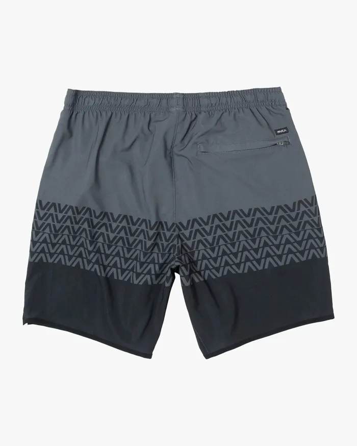 RVCA Mens Shorts Yogger Stretch Athletic Shorts 17034 Grey Black Va Stripe Kvd9 On Sale