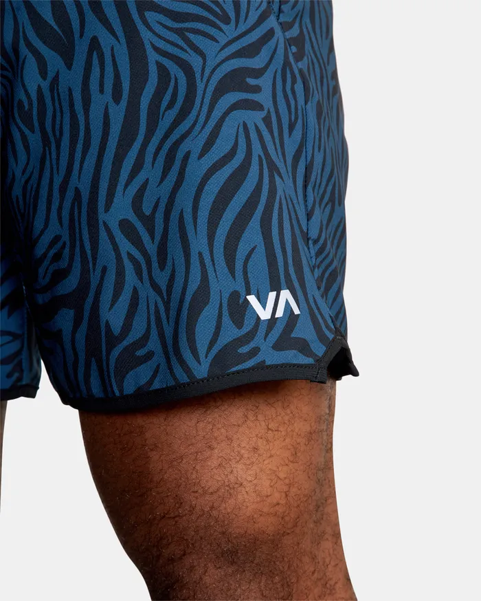 RVCA Mens Shorts Yogger Stretch Athletic Shorts 17034 Majolica Zebra Bsm6 Online