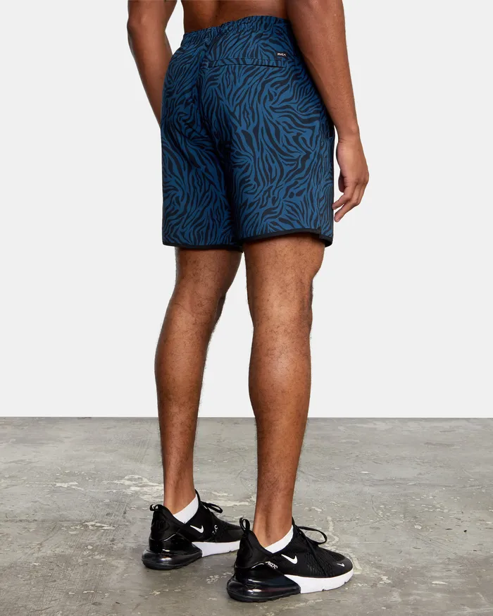 RVCA Mens Shorts Yogger Stretch Athletic Shorts 17034 Majolica Zebra Bsm6 Online