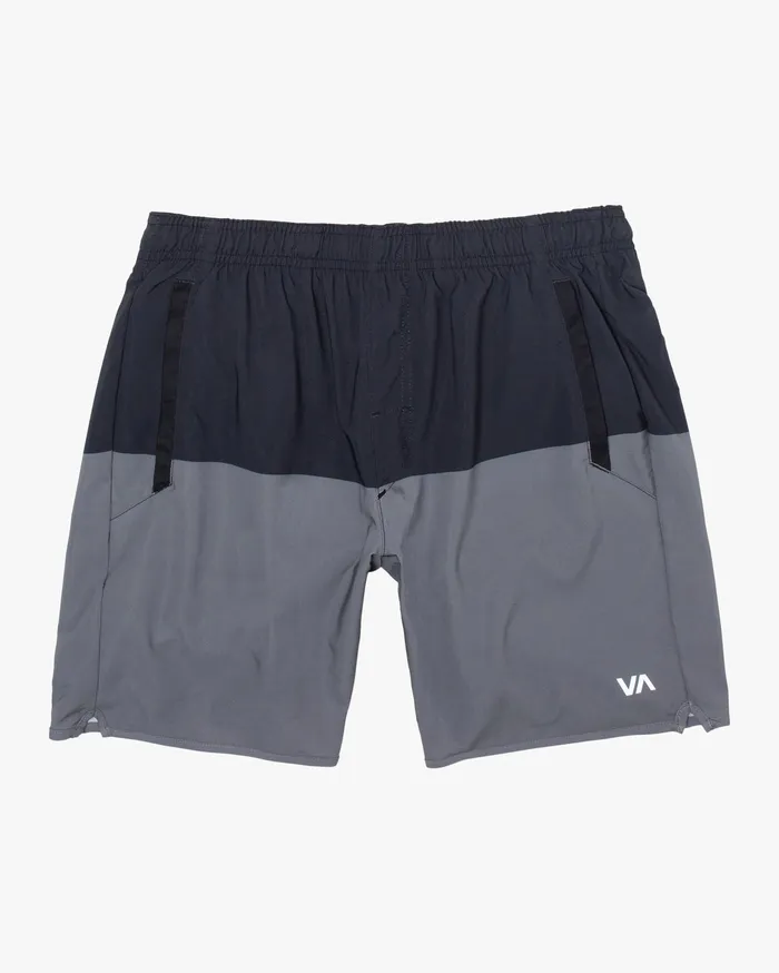 RVCA Mens Shorts Yogger Stretch Athletic Shorts 17034 Smoke Blocked Kpg5 Gift 4 You