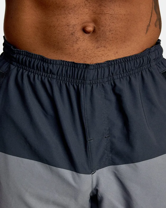 RVCA Mens Shorts Yogger Stretch Athletic Shorts 17034 Smoke Blocked Kpg5 Gift 4 You