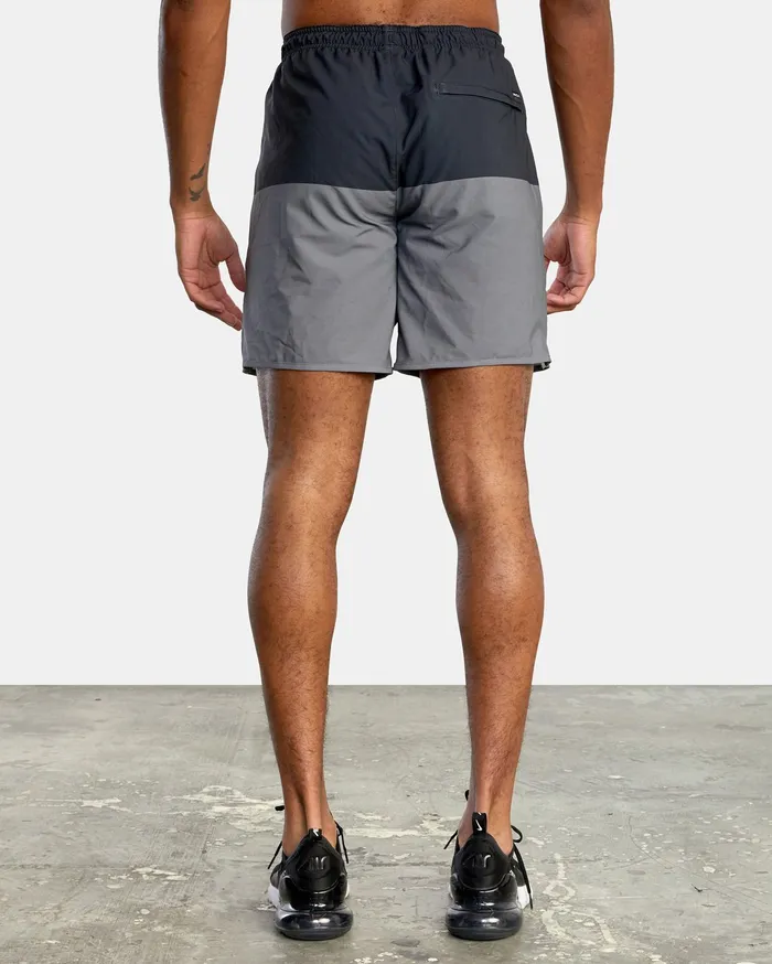 RVCA Mens Shorts Yogger Stretch Athletic Shorts 17034 Smoke Blocked Kpg5 Gift 4 You