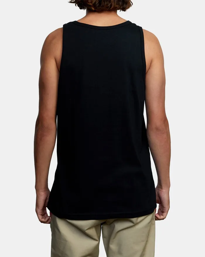 RVCA Mens Tank Tops Ben Horton Dead See Tank Top Black Blk