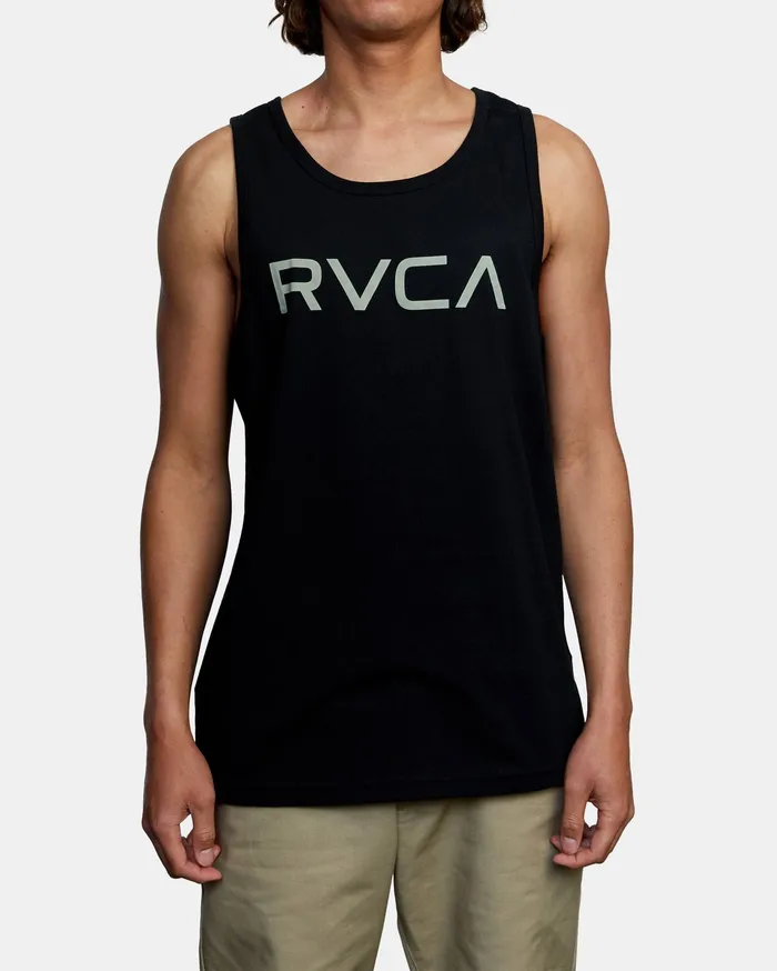 RVCA Mens Tank Tops Big Rvca Tank Top Black Blk