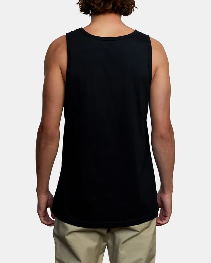 RVCA Mens Tank Tops Big Rvca Tank Top Black Blk