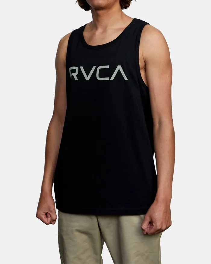 RVCA Mens Tank Tops Big Rvca Tank Top Black Blk