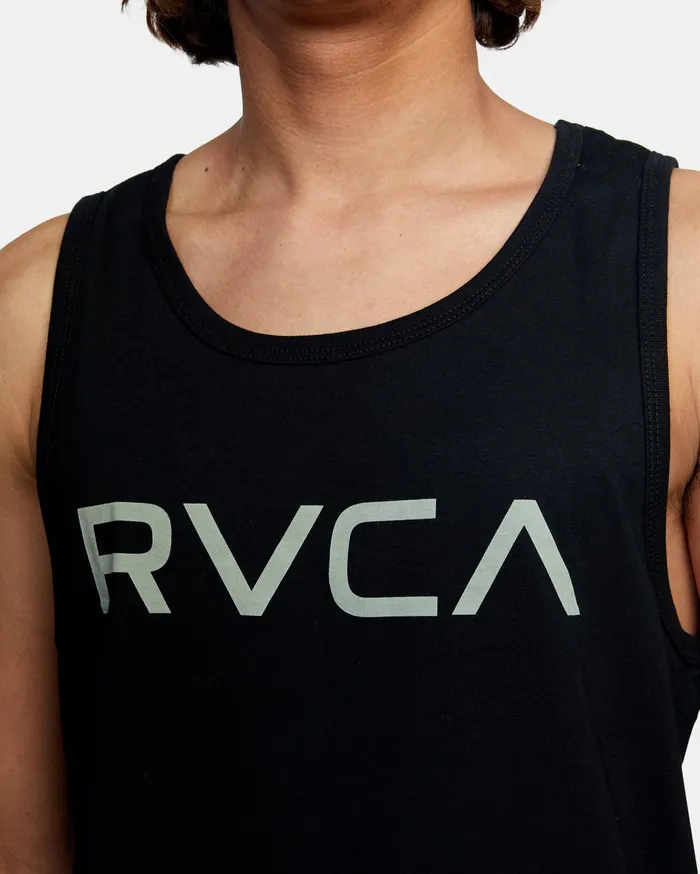RVCA Mens Tank Tops Big Rvca Tank Top Black Blk