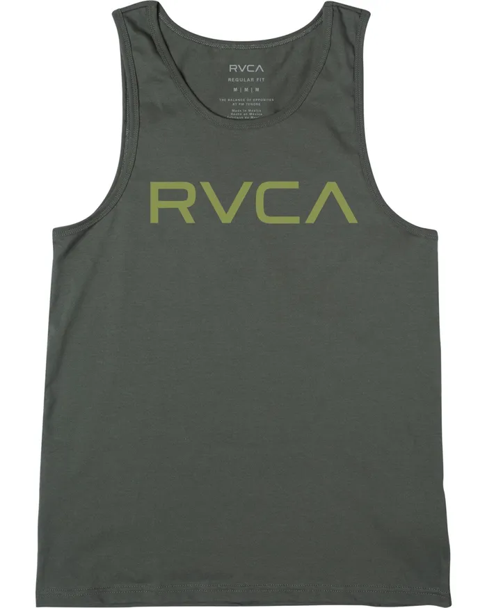 RVCA Mens Tank Tops Big Rvca Tank Top Cactus Cac