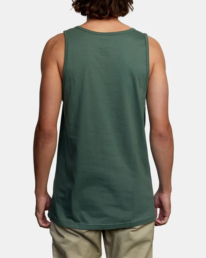 RVCA Mens Tank Tops Big Rvca Tank Top Cactus Cac